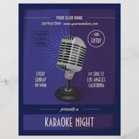 Club/Corporate Karaoke Party add photo and logo Flyer