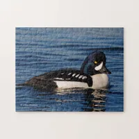 Profile of a Barrow's Goldeneye Jigsaw Puzzle