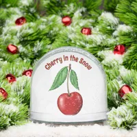 Red Cherry Personalized  Snow Globes