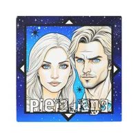 Pleiadians Extra Terrestrials Race with Stars Metal Print