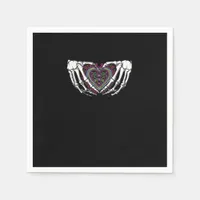 Skeleton Hand Heart Muertos Mexican Day Of Dead Napkins