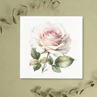 Elegant Romantic Pale Pink Rose  Napkins