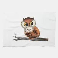 Vintage Owl Kitchen Towel