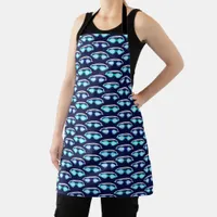 Swimmer Swimming Goggles Pattern Apron
