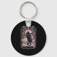 Cat Cottagecore Academia Goblincore Witch Goth Men Keychain