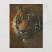 Tiger Digital Art Postcard