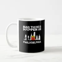 Bad Happen Philadelphia Halloween Spooky Trumpkin Coffee Mug