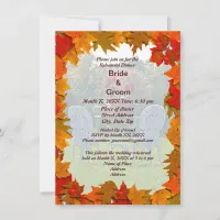 Meadow of Love Autumn Rehearsal Dinner Invite