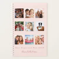 Best organized mom photo family rose gold planner