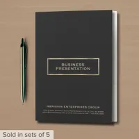 Black and Gold Presentation Folder