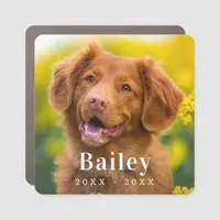 Dog Memorial Custom Pet Photo  Car Magnet