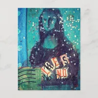 No Lies and No Drama Mixed Media Postcard