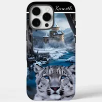 Snow Leopard by the Winter Castle iPhone 16 Pro Max Case