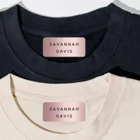 Rose gold name girl labels