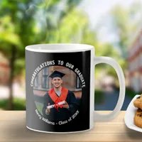 Graduate Congratulations Black Keepsake Photo Coffee Mug