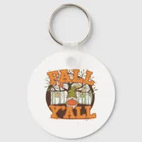 It’s Fall Y’all Pumpkin Gnome Autumn Funny Casual Keychain
