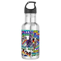 Street Art Graffiti Artist Terms Water Bottle