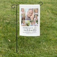 Forever in Our Hearts Photo Funeral Sympathy Garde Garden Flag