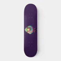 Colorful Sheep Illustration Skateboard