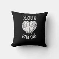 Skeleton Hands Heart Gothic Classic  Throw Pillow