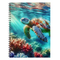 Keeping in Touch  | Sea Turtle Swimming Notebook