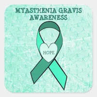 Squar SHAPED  MYASTHENIA GRAVIS AWARENESS  STICKER