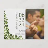 Irish Stylized Shamrock Leafy Foliage  Postcard