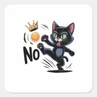 No Kings In America Essential Minimal Clean Square Sticker