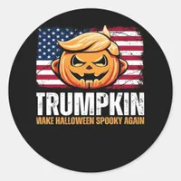Donald Halloween - Trumpkin Make Halloween Spooky  Classic Round Sticker