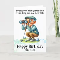 *~* Old Man AP94 Hilarious Golf Birthday Card