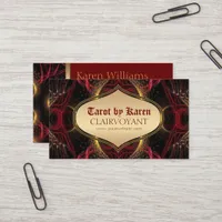 Red Goddess Temple Tarot Business Cards