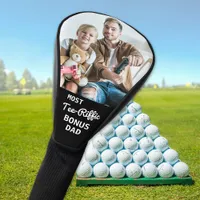 Most Tee-Riffic BONUS DAD Custom Golfer Photo Golf Head Cover