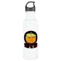 Trumpkin Or Treat Halloween Trumpkin Trick Or Trea Stainless Steel Water Bottle