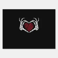 Skeleton Hand Heart Sign Costume Trending Hallowee