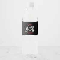 If Had Feelings They For Skeleton Hand Heart Water Bottle Label