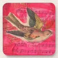 Bird Collage Coaster