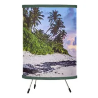 Tropical Island Beach Sunset Photography Tripod Lamp