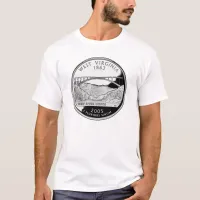 Faux West Virginia State Quarter T-Shirt