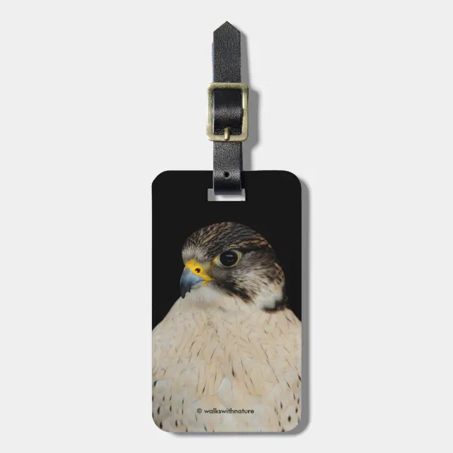 Gyrfalcon Saker Hybrid Falcon Luggage Tag