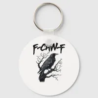 F-Caw-F Funny Crow Essential Cool Unique Keychain