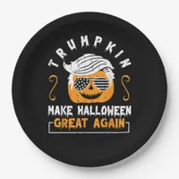 Trumpkin Make Halloween Great Again Funny Pumpkin  Paper Plates