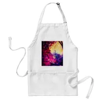 Amish Horse and Buggy Trippy Colorful  Adult Apron