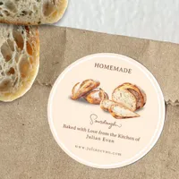 Baked with Love Homemade Sourdough Sticker