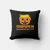 Trumpkin Make Halloween Great Again Jack O Lantern Throw Pillow