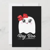 Cute Hey Boo Halloween Holiday Card