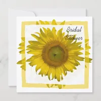 Yellow Sunflower Bridal Shower Invitation