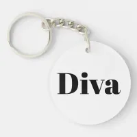 Diva Opera Singer Music Themed Musician Novelty Keychain