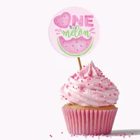 One in a Melon Watermelon Birthday Party Sticker