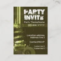 MUSIC GUITAR Party Invite Card