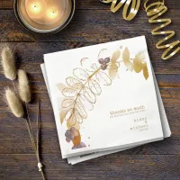 Golden Autumn Wedding Berries ID655 Napkins